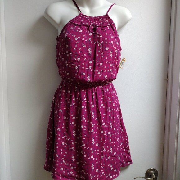 Miami Pink Floral sleeveless Dress Size XXS - Picture 1 of 3